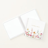 Waterverf Veldbloemen, slagnoten Notitieboek (Binnen)