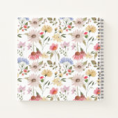 Waterverf Veldbloemen, slagnoten Notitieboek (Achterkant)