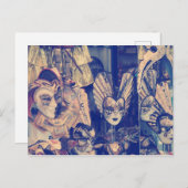  waterverf Venetiaans masker Briefkaart (Voorkant / Achterkant)