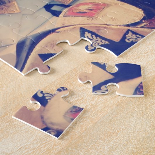 waterverf Venetiaans masker Legpuzzel (Zijkant)