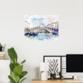 Waterverf Venetië, Italië Poster (Thuiskantoor)