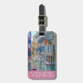 Waterverf Venice Italië Gondola Bagagelabel (Voorkant verticaal)