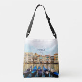 WATERVERF VENICE VENEZIA - Italië Reissouvenir Crossbody Tas (Achterkant)