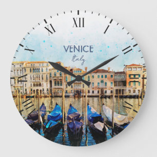 WATERVERF VENICE VENEZIA - Italië Reissouvenir Grote Klok