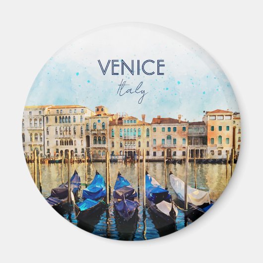 WATERVERF VENICE VENEZIA - Italië Reissouvenir Magneet (Voorkant)
