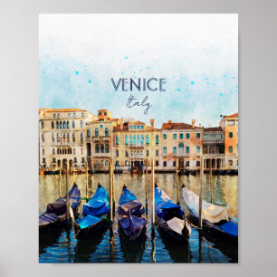 WATERVERF VENICE VENEZIA - Italië Reissouvenir Poster