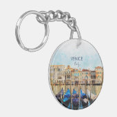 WATERVERF VENICE VENEZIA - Italië Reissouvenir Sleutelhanger (Voorkant Links)