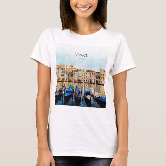 WATERVERF VENICE VENEZIA - Italië Reissouvenir T-shirt (Voorkant)