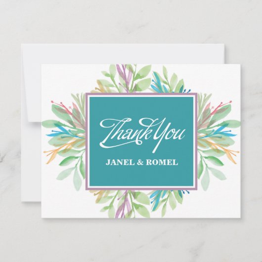 Waterverf ventilator 4 - Creditcard Bedankkaart (Voorkant)