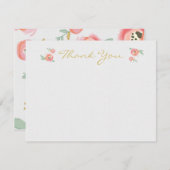 Waterverf ventilator - Bedankt kaarten Notitiekaartje (Voorkant / Achterkant)