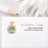 Waterverf ventilator groen omslagadres etiket (Insitu)