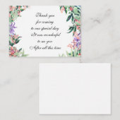 Waterverf ventilator - Hartelijk dank - kaart Notitiekaartje (Voorkant / Achterkant)