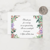 Waterverf ventilator - Hartelijk dank - kaart Notitiekaartje (Voorkant / Achterkant in situ)