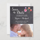 Waterverf ventilator sparen de datum - Verticaal Magnetische Uitnodiging (Voorkant)