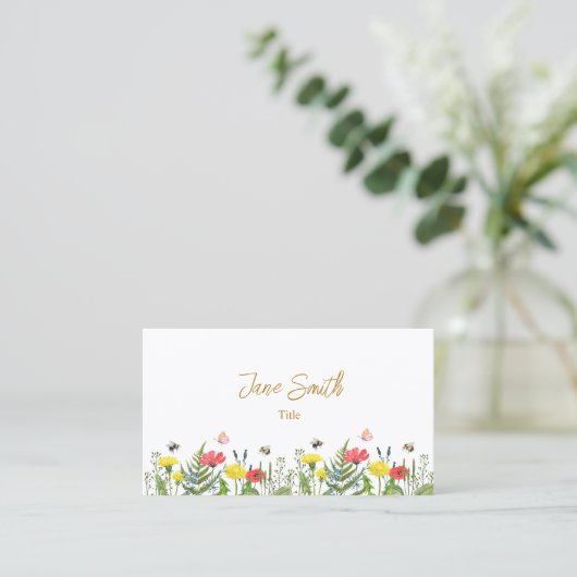 Waterverf ventilator visitekaartje (Staand voorkant)