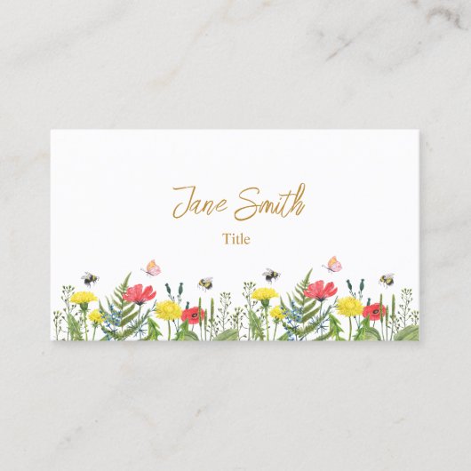 Waterverf ventilator visitekaartje (Voorkant)