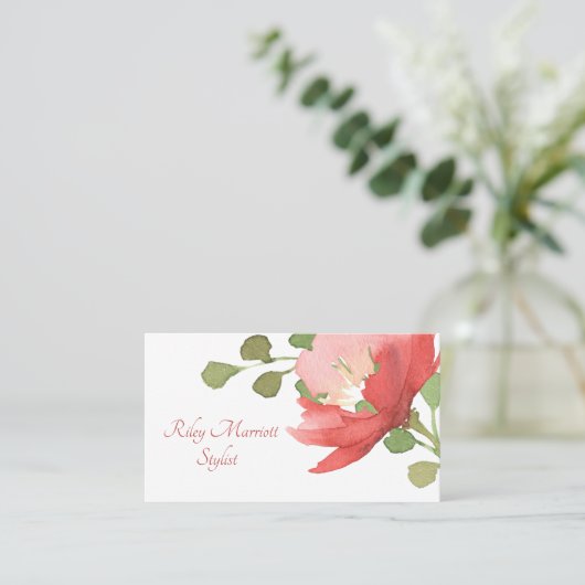 Waterverf ventilator visitekaartje (Staand voorkant)