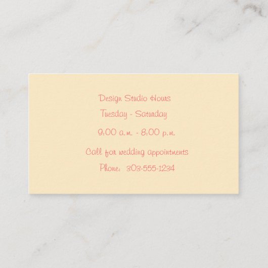 Waterverf ventilator Wreath Visitekaartje (Achterkant)