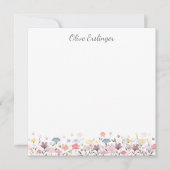 Waterverf ventilatorgrens Notitiekaartje (Voorkant)