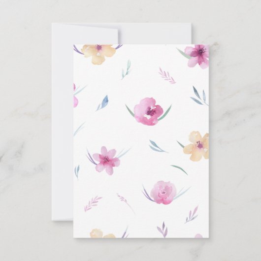 Waterverf ventilatorhart RSVP kaartje (Achterkant)