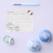 Waterverf ventilatorkaart flyer (Enkel)