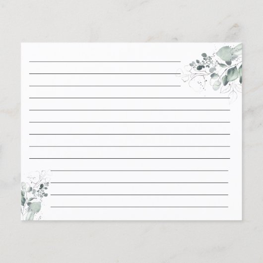 Waterverf ventilatorkaart flyer (Achterkant)