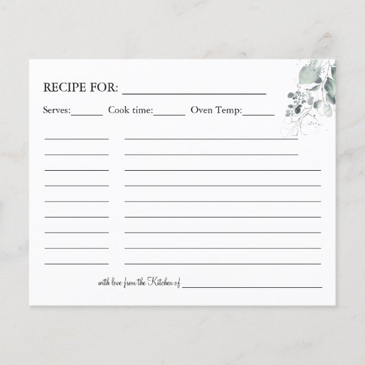 Waterverf ventilatorkaart flyer (Voorkant)