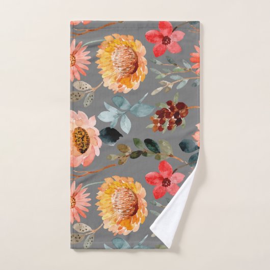 Waterverf ventilatorkleurige Natuur Handdoek (Handdoek)