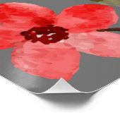 Waterverf ventilatorkleurige Natuur Perfect Poster (Hoek)