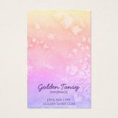 Waterverf Verdien Ketting juwelen-kaart Visitekaartje (Achterkant)