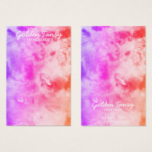 Waterverf Verdien Ketting juwelen-kaart Visitekaartje