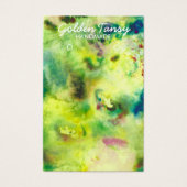 Waterverf Verdien Ketting juwelen-kaart Visitekaartje (Voorkant)