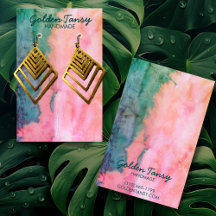 Waterverf Verdien Ketting juwelen-kaart