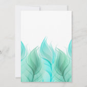 Waterverf veren bruiloft kaart (Achterkant)