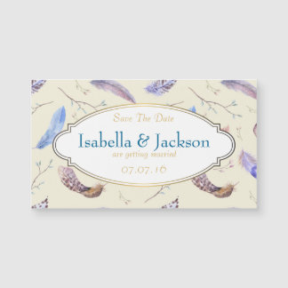 Waterverf Veren en Fancy Lijst Save The Date