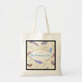 Waterverf veren + Fancy Lijst gezinshereniging Tote Bag (Voorkant)