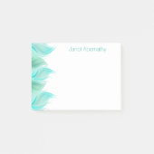 Waterverf veren gepersonaliseerd post-it® notes (Voorkant)