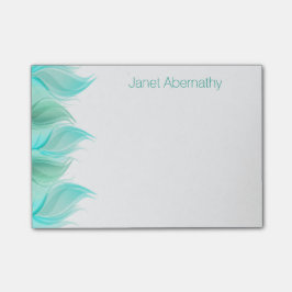 Waterverf veren gepersonaliseerd post-it® notes
