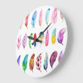 Waterverf veren: mooi Collecties Vintage. Grote Klok (Hoek)