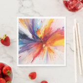 Waterverf verf Abstracte explosie Servet (Insitu)