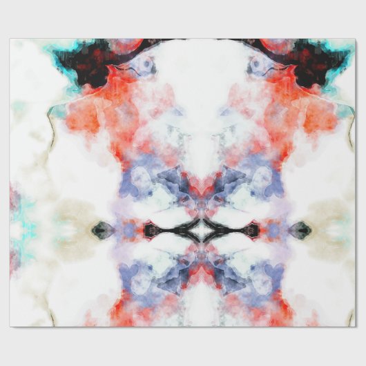 waterverf verf cadeaupapier (Vlak)