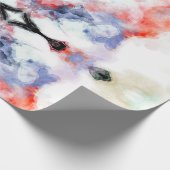 waterverf verf cadeaupapier (Hoek)