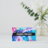 Waterverf Verf Kleurblok Eenvoudig Visitekaartje (Staand voorkant)
