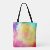 Waterverf verf, meerkleurige Canvas tas (Achterkant)