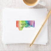 Waterverf Verf morsen | Abstract adres Etiket (Insitu)