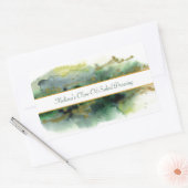 Waterverf Verf Productlabel Rechthoekige Sticker (Envelop)