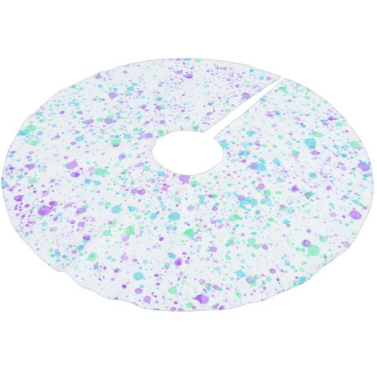 Waterverf Verf Splatter kerstboomrok Kerstboom Rok (Gekanteld)