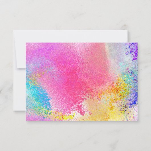 Waterverf Verf Splatter Media invoegen (Achterkant)