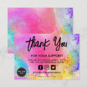 Waterverf Verf Splatter Media invoegen (Voorkant / Achterkant)