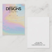 Waterverf Verf Splatter Veroorbaar beeldscherm Kaa Visitekaartje (Voorkant / Achterkant)